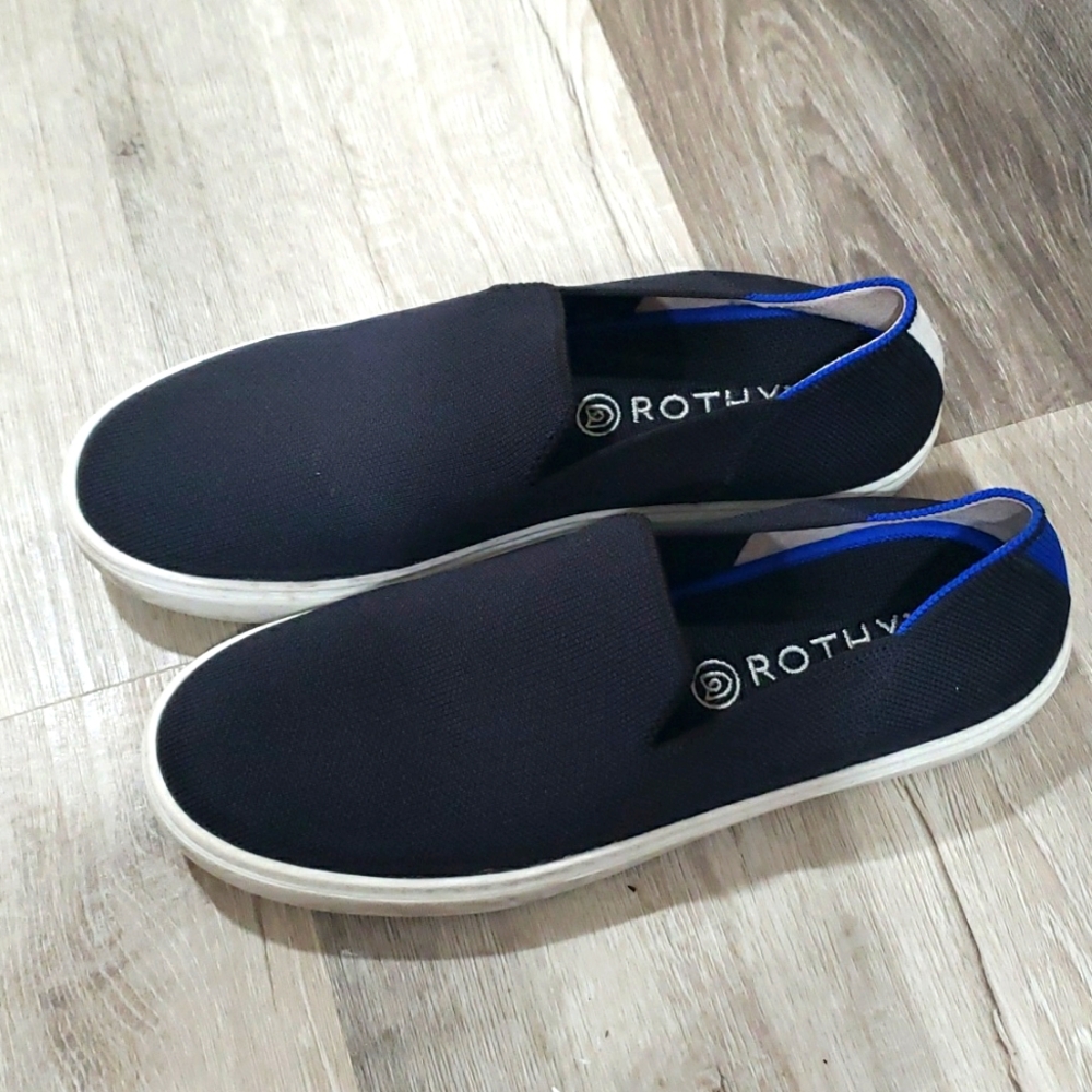 Rothys slip on navy size 8